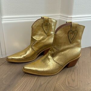 Butrich gold booties